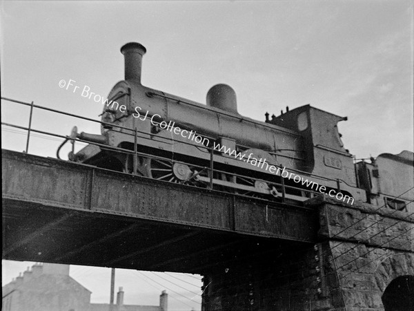 RAILWAY ENGINE ON BRIDGE